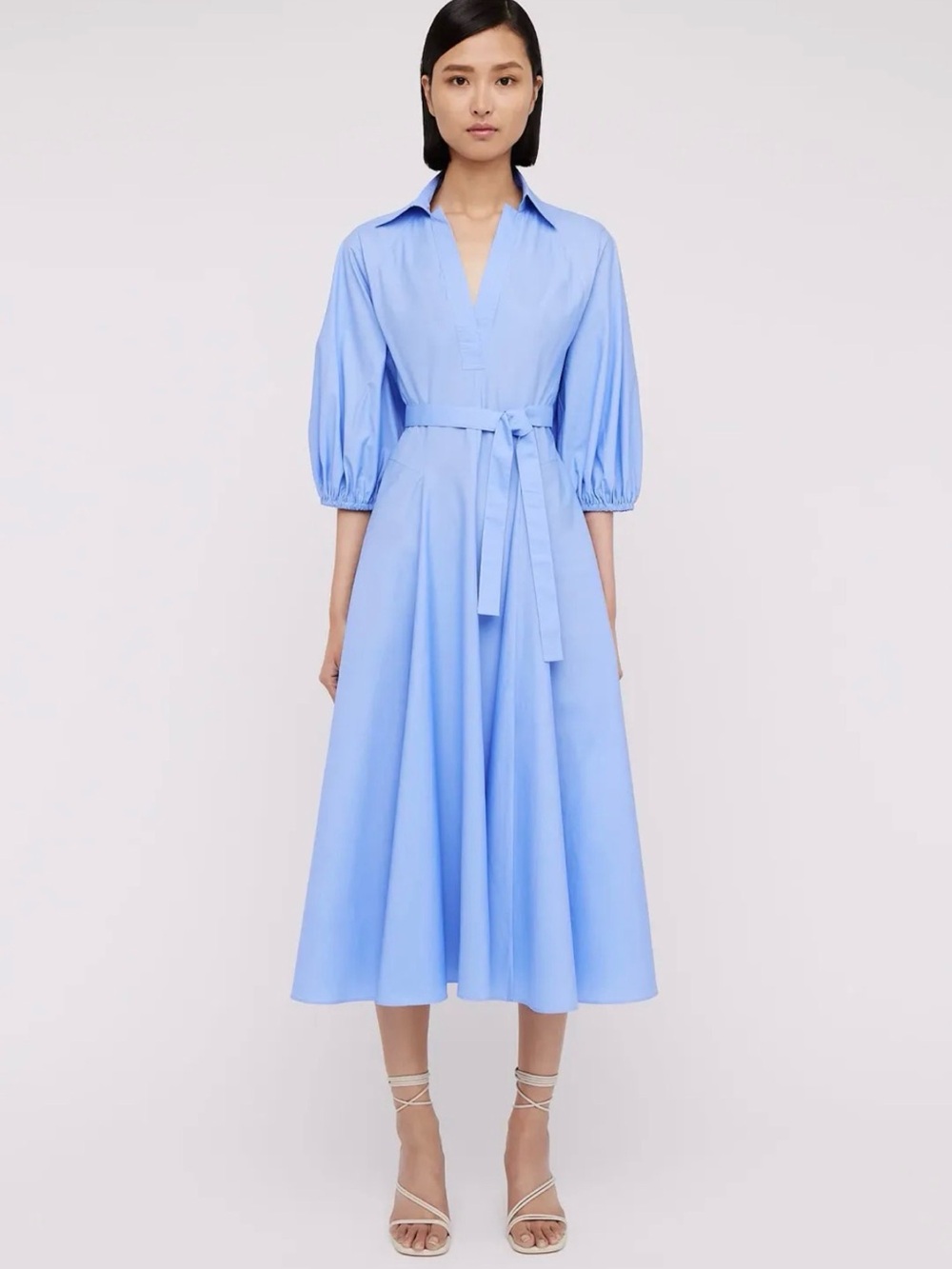 Scanlan Theodore Parachute Shirt Dress Size 2 Blue